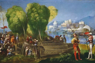 Aeneas und Achates an der libyschen Küste, ca. 1520